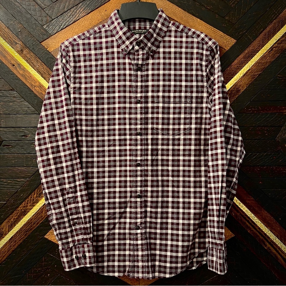 Banana Republic Plaid Button Down Shirt